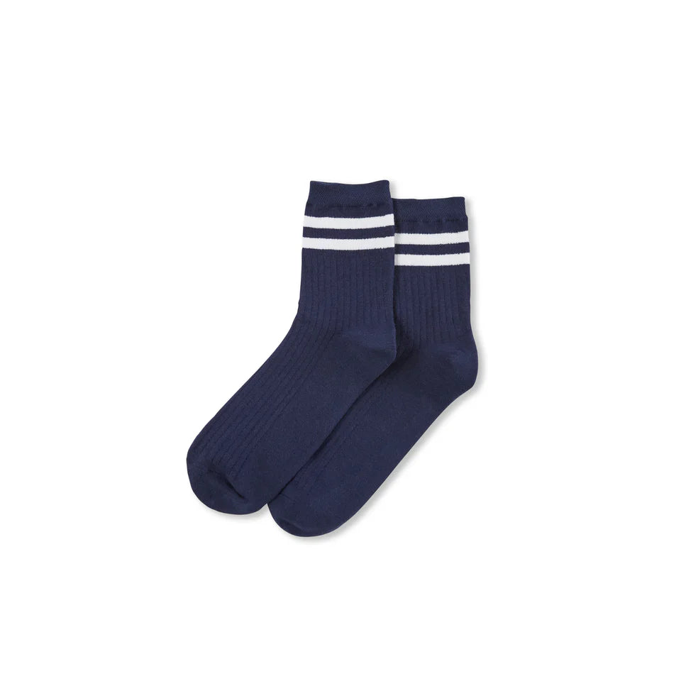 Bamboo Ankle Socks - Navy
