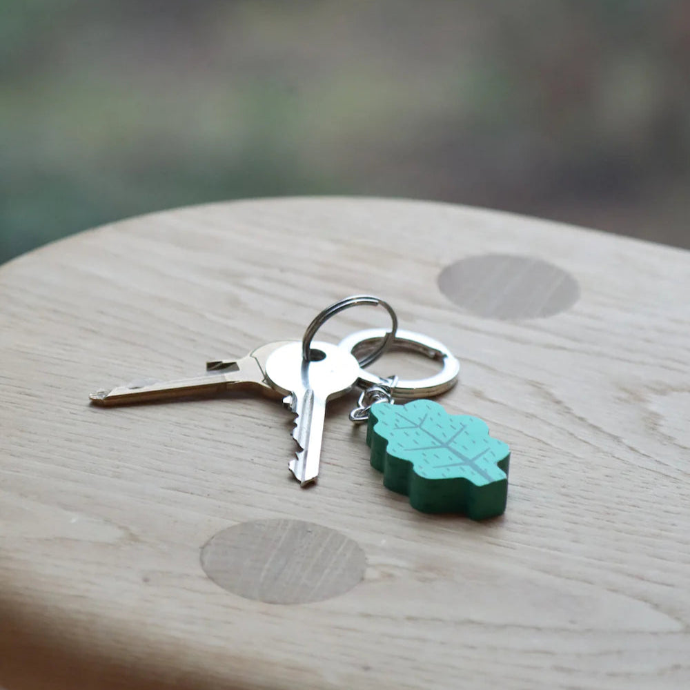 Keyring - Green Leaf