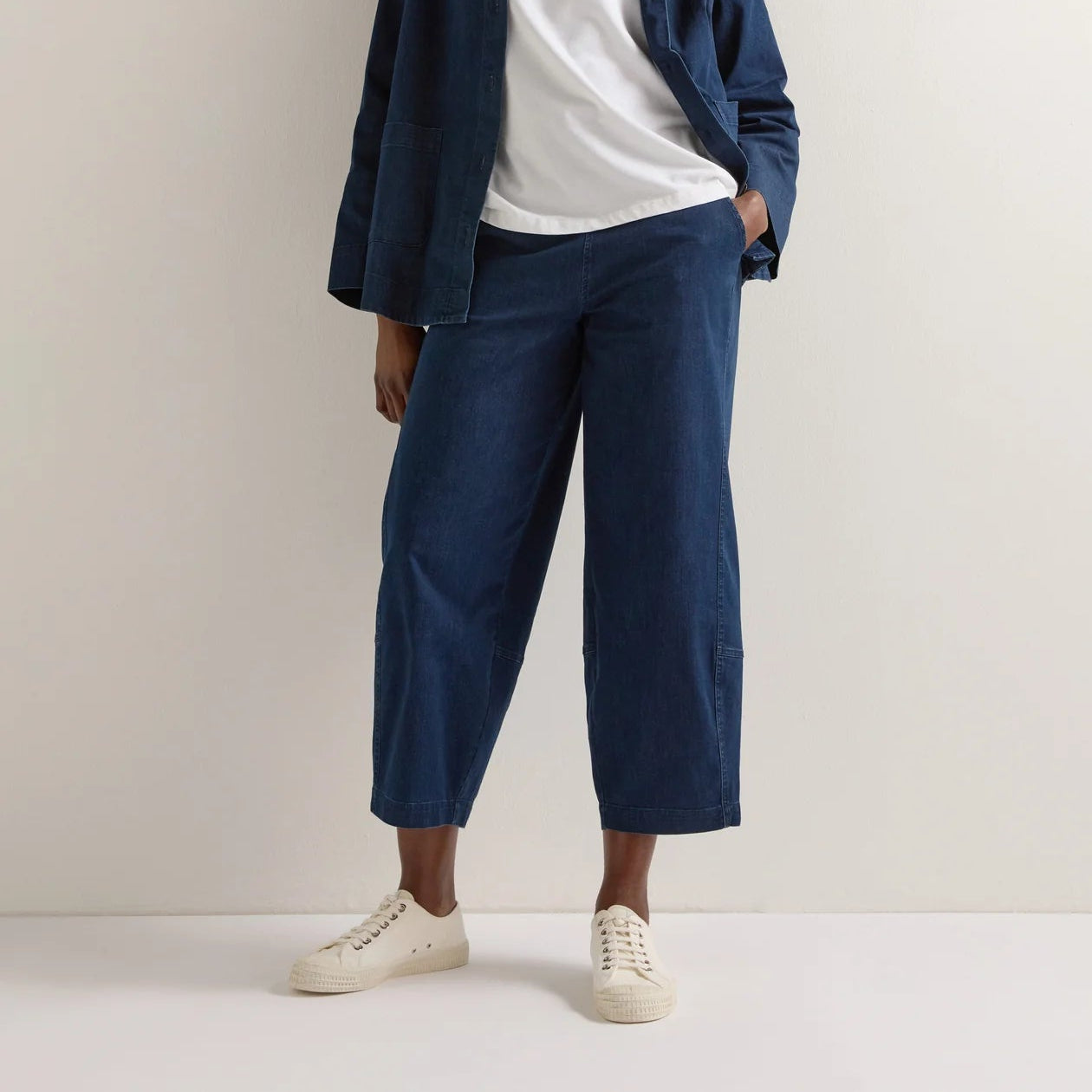 Stretch Denim Bubble Trouser