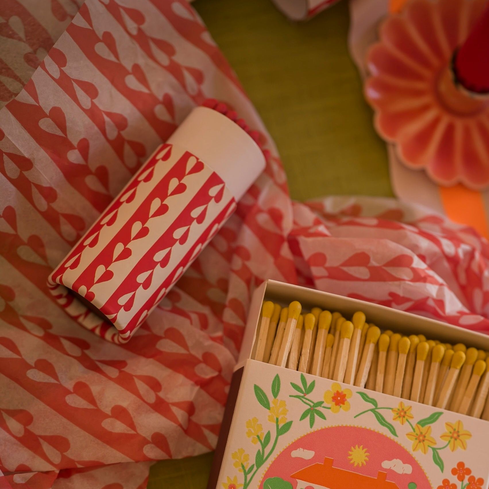 Sweetheart Stripe Tissue Paper