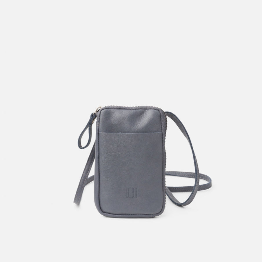 Leather Phone Bag - Blue