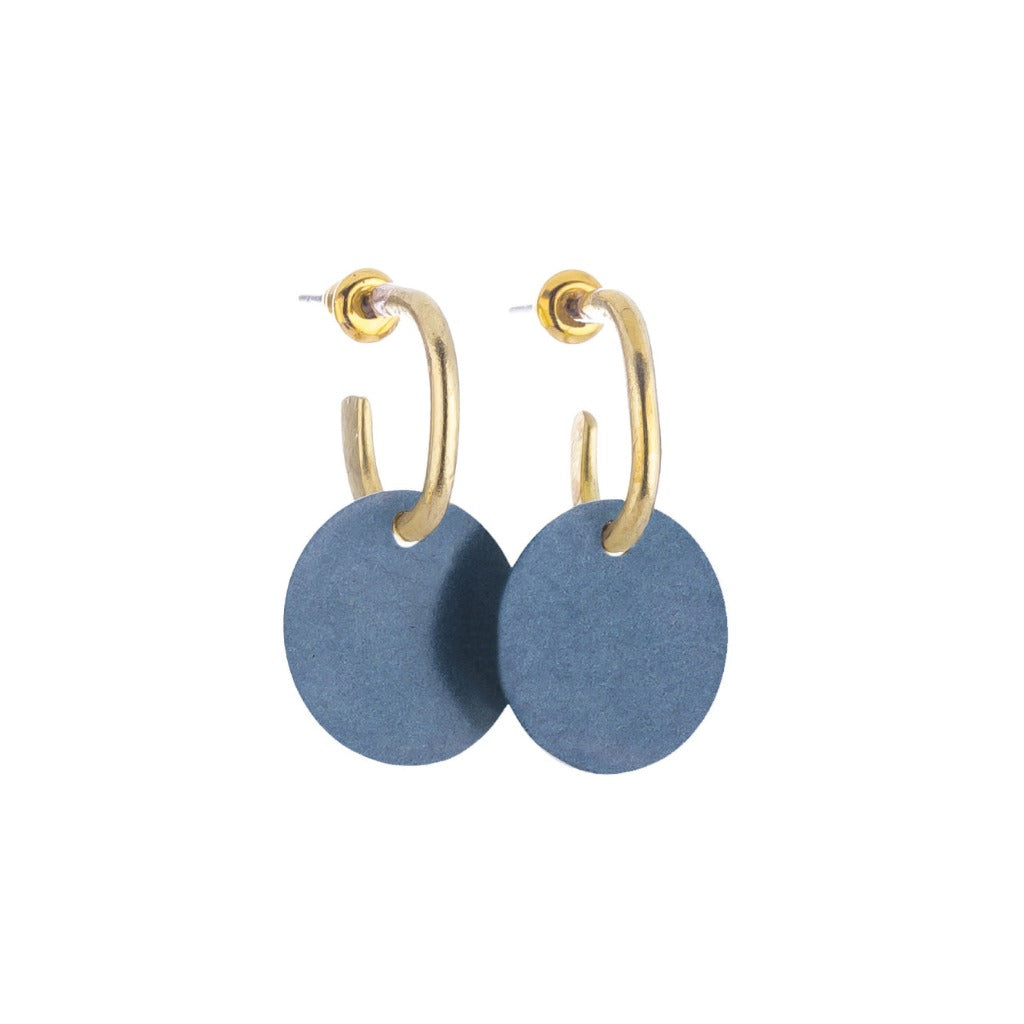 Kusama Hoop Earrings - Blueberry