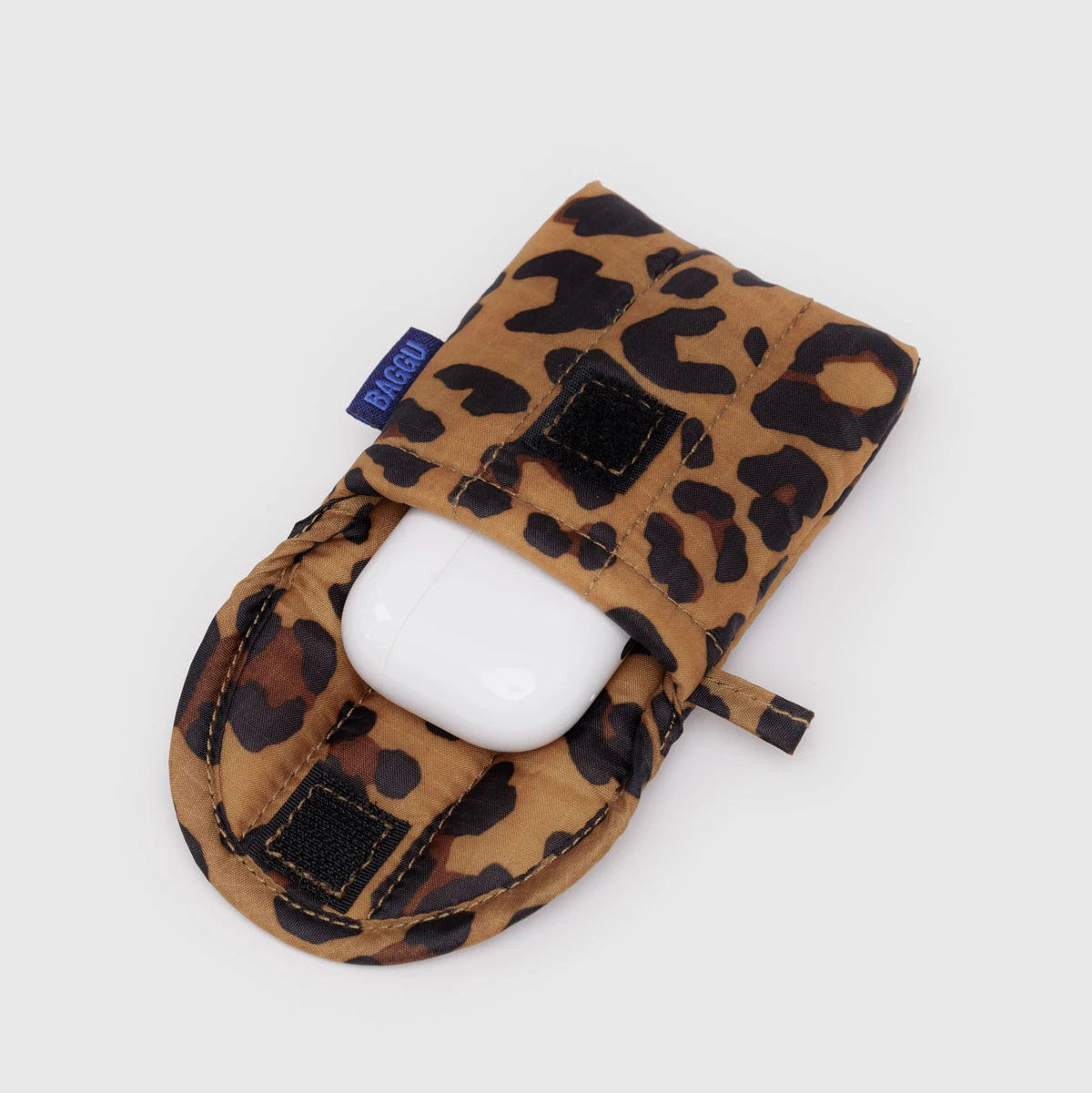 Puffy Earbuds Case - Leopard