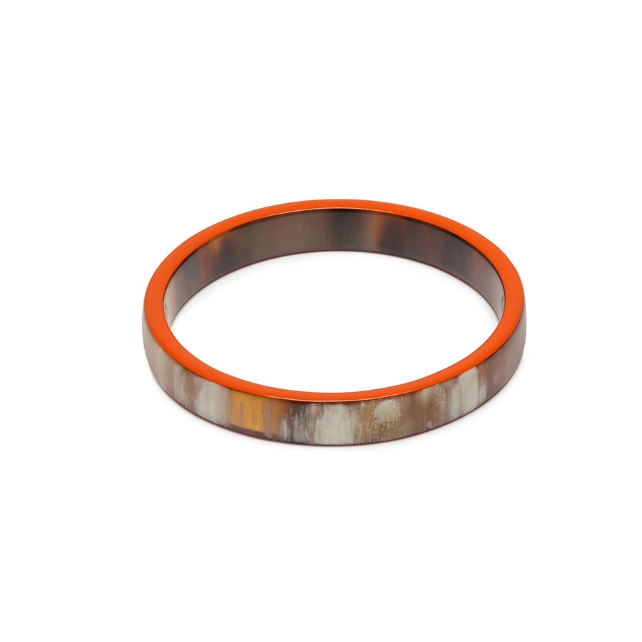 Natural Bangle - Orange & Brown