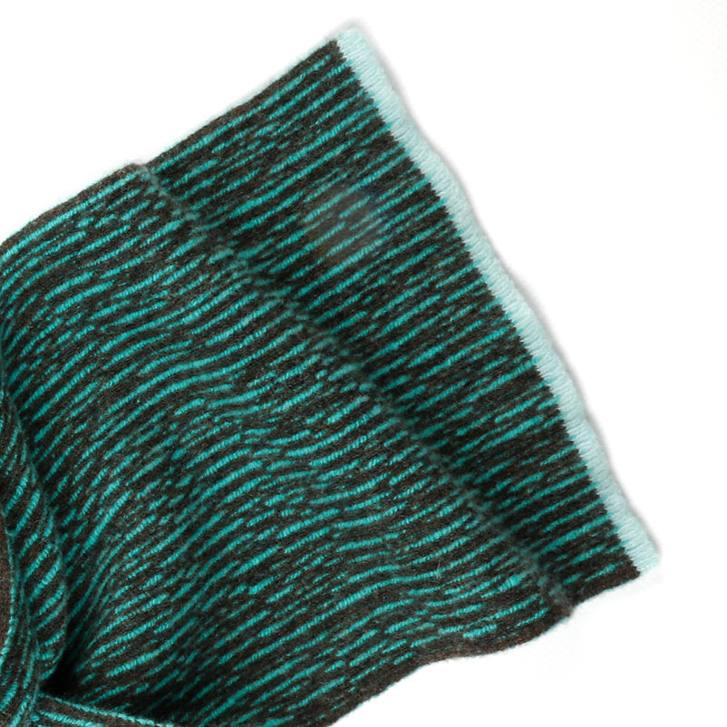 Larch Stripe Scarf - Cocoa & Mint