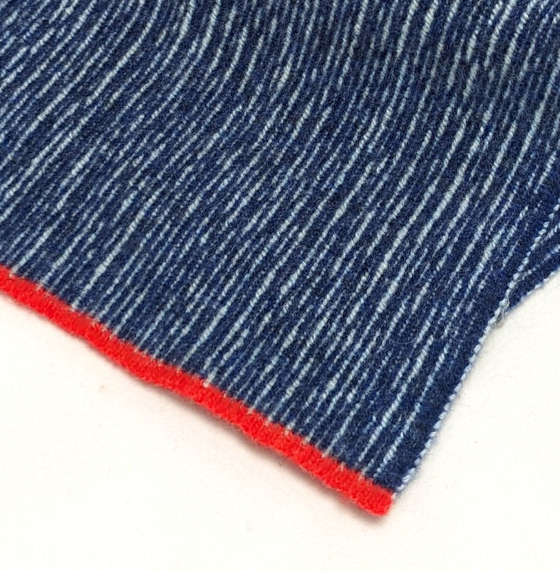 Larch Stripe Scarf - Indigo & Surf