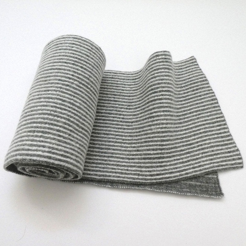 Streamline Scarf - Grey & White