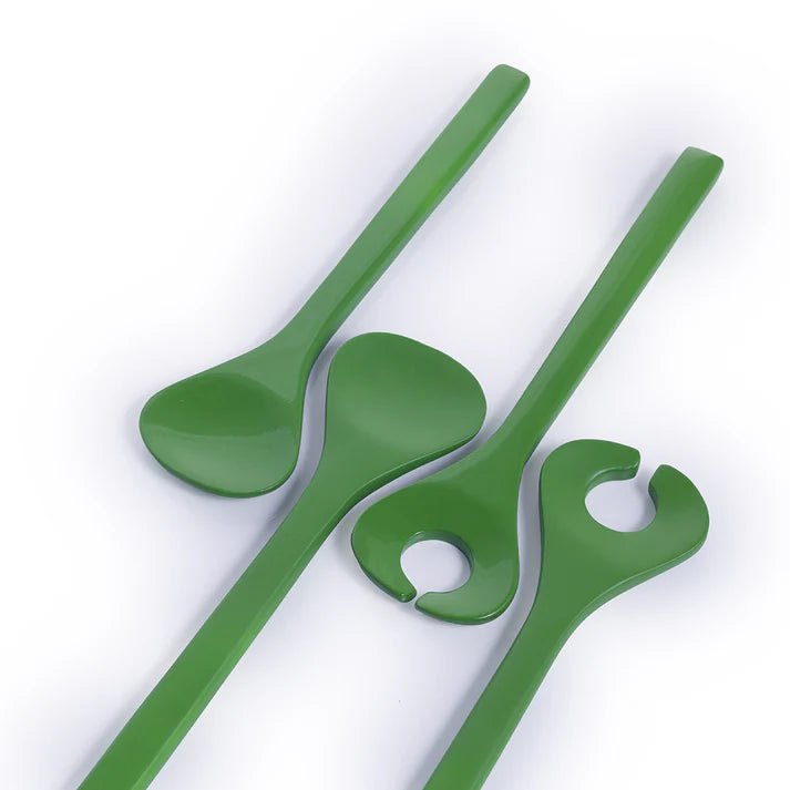 Salad Servers - Victorian Green