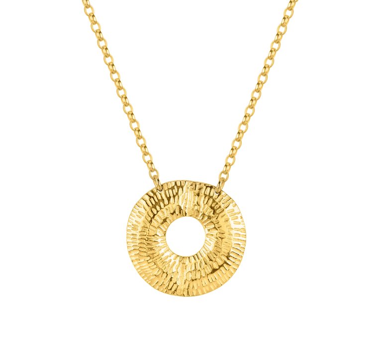 Torus Small Necklace - Gold Plated