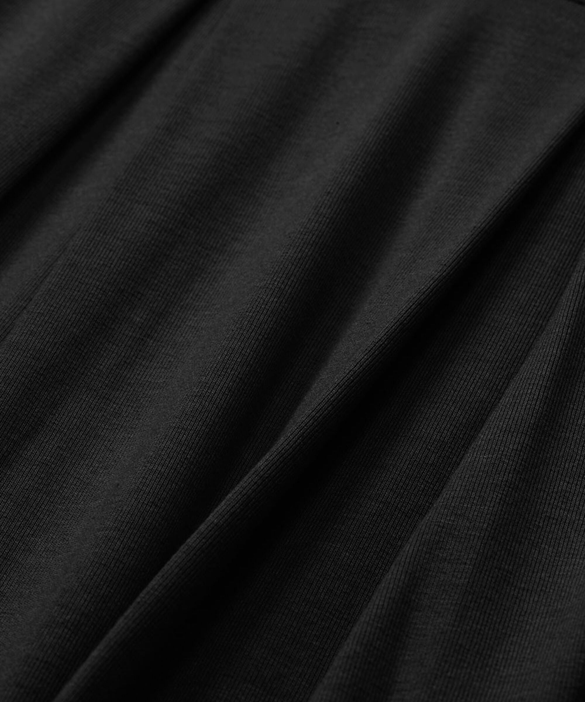 Close-up of black fabric texture