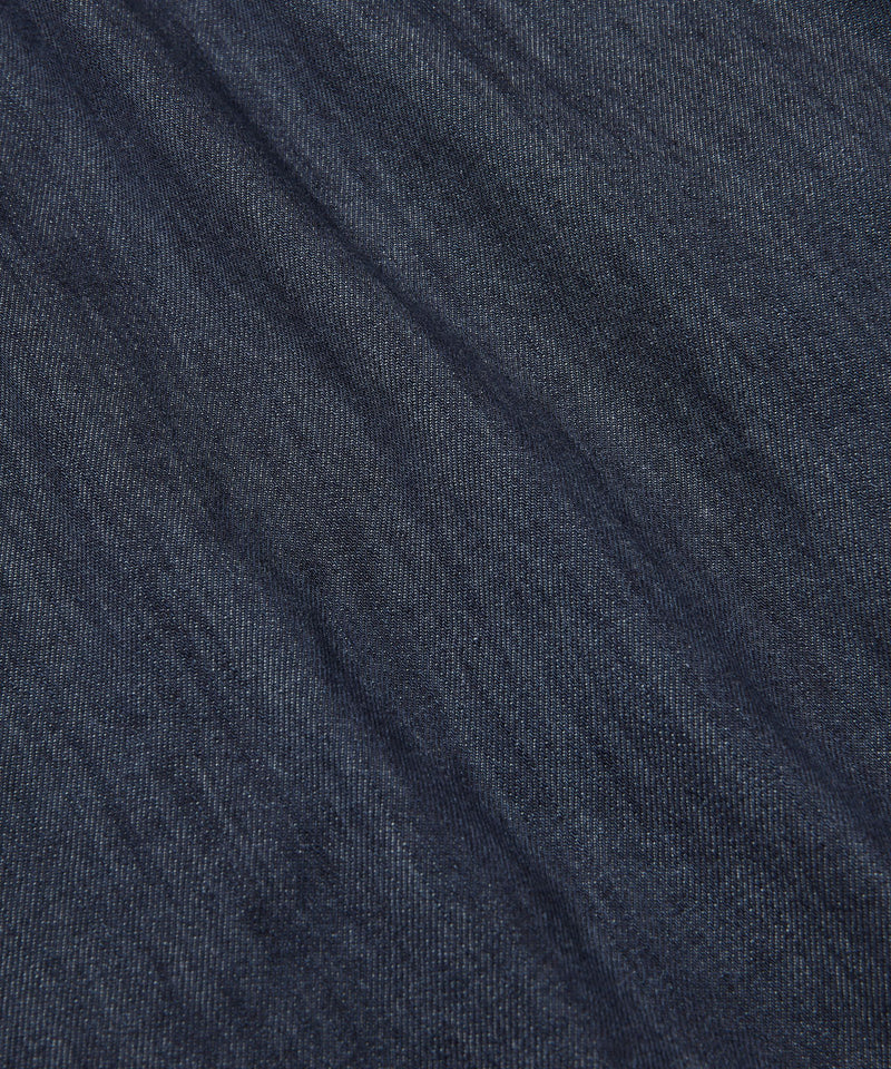 Close-up of dark blue fabric texture