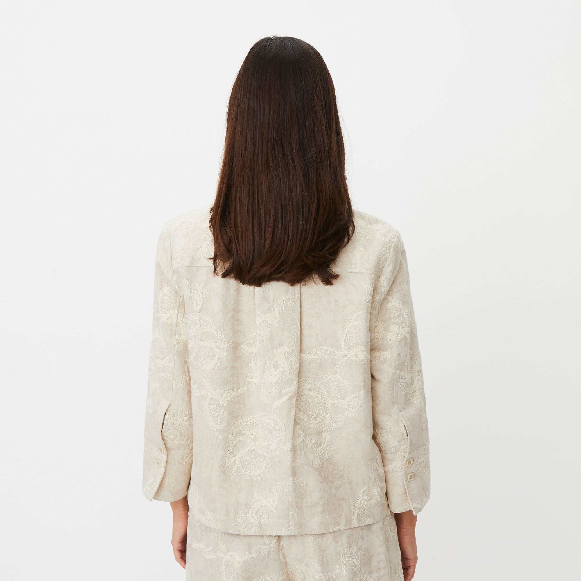 Jovalyne Embroidered Jacket  - Natural