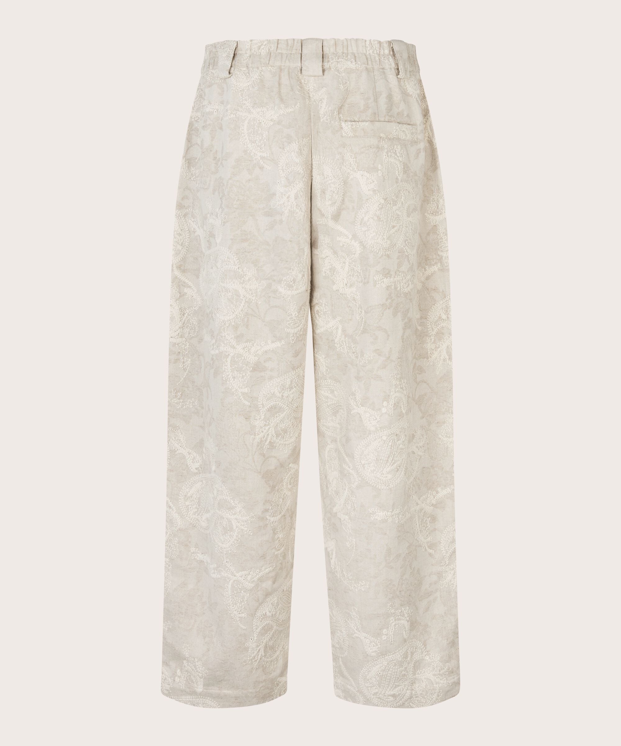 Beige pants on a white background