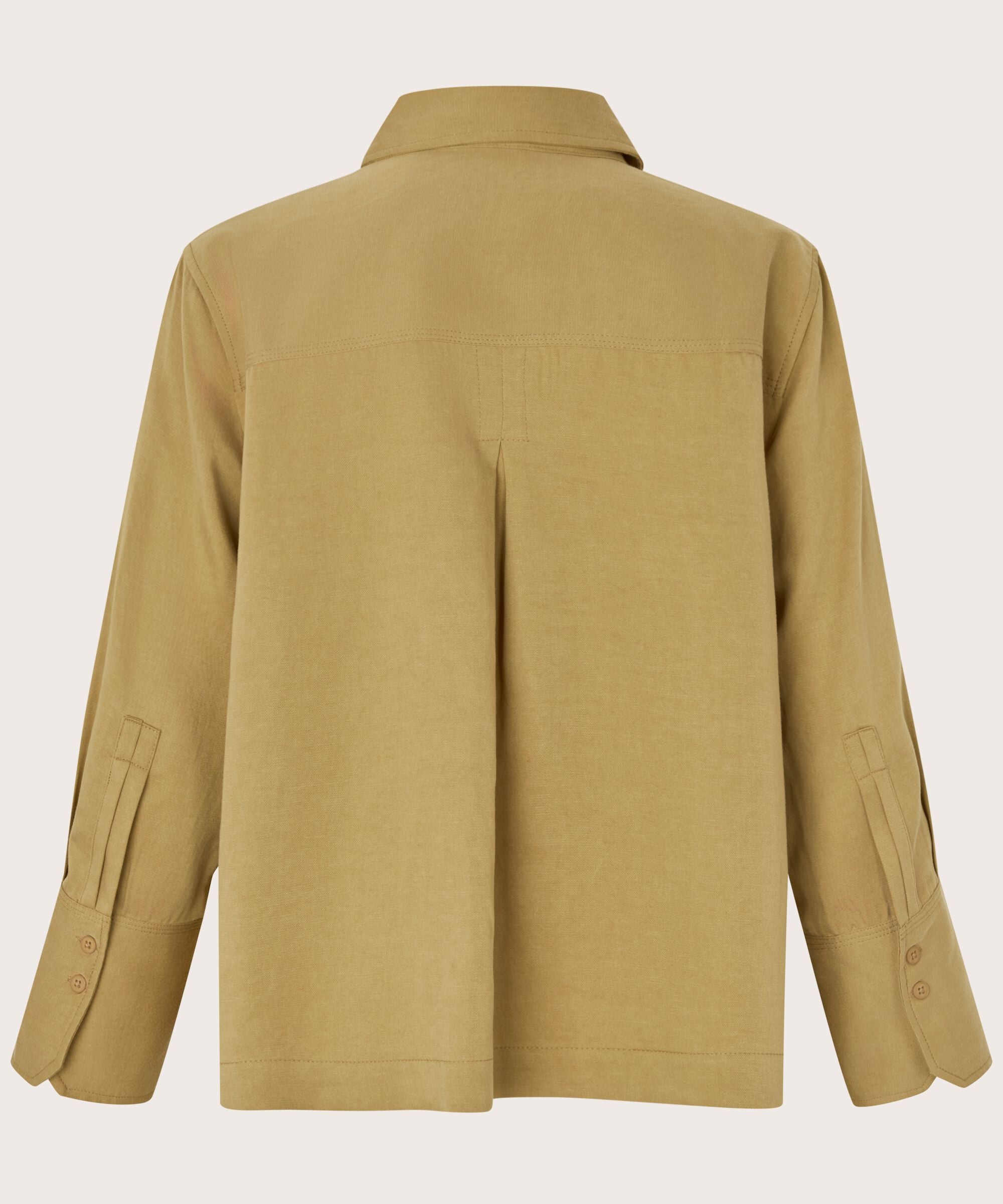 Beige jacket on a white background