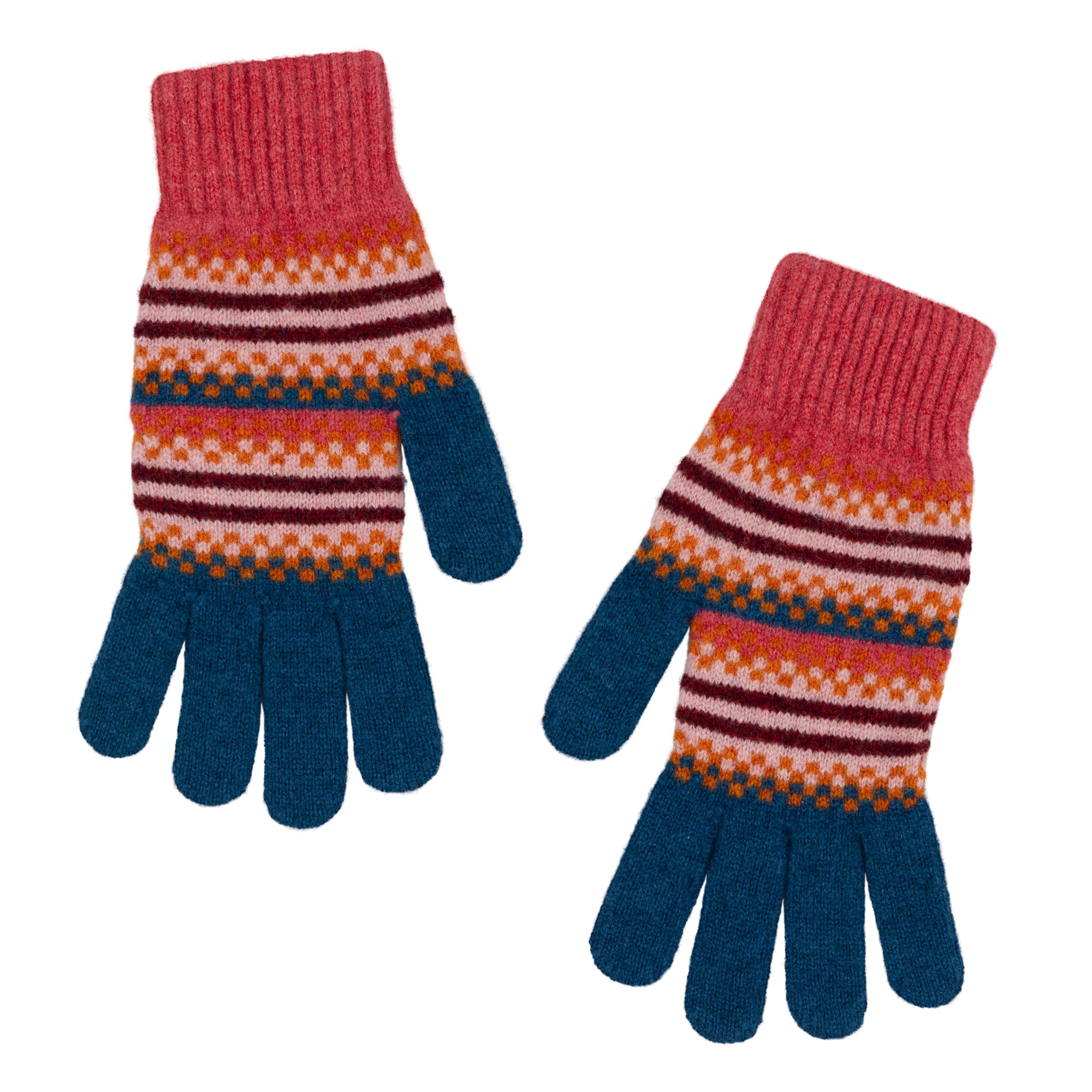 Patterned Gloves - Autumn Berry