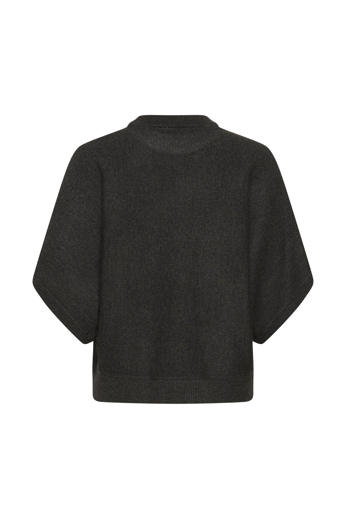 Dark gray sweater on a white background