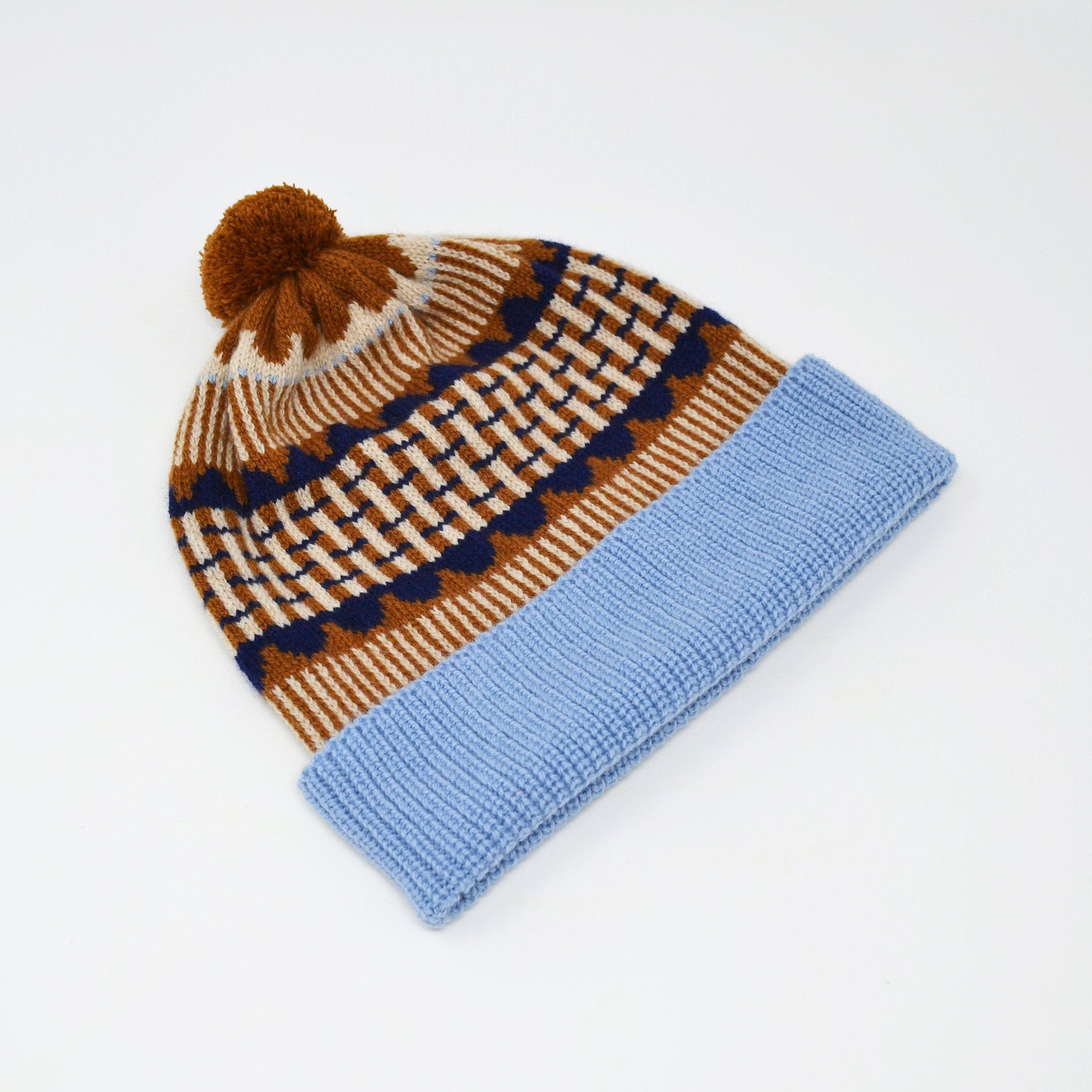 Pom Hat - Flora Collection - Brown