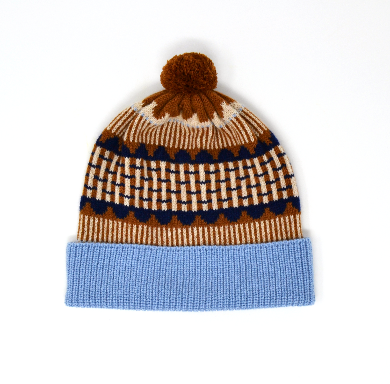 Pom Hat - Flora Collection - Brown