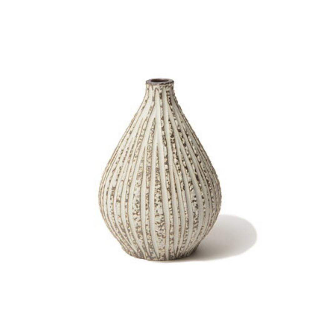 Kobe Stone Stripe vase by Lindform, Sweden.