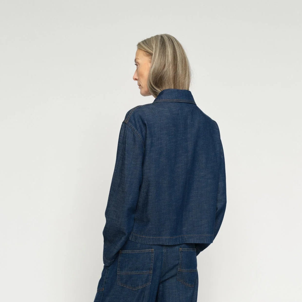 Eyla Arge Denim Jacket - Dark Blue