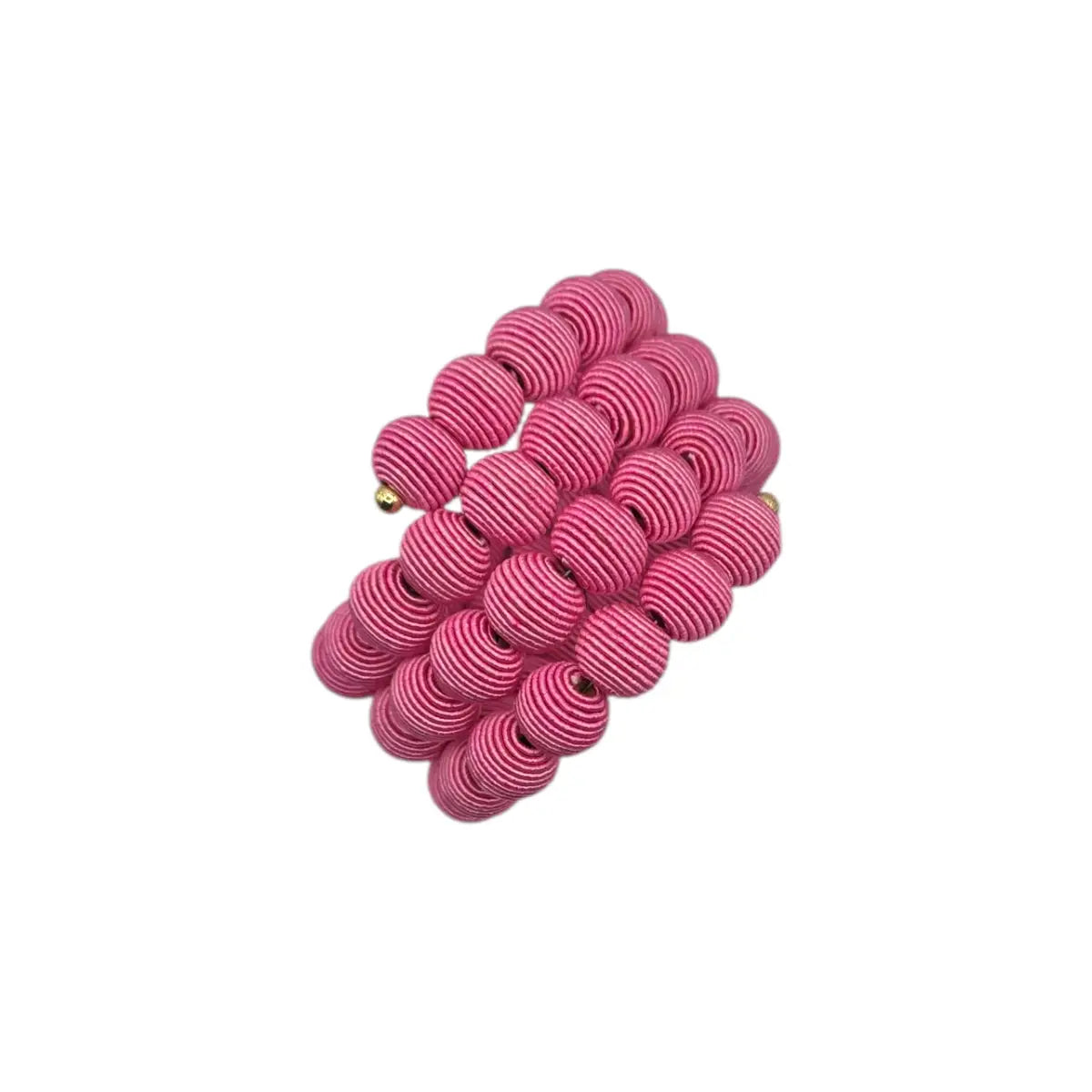 Springwire Woven Ball Bracelet - Pink