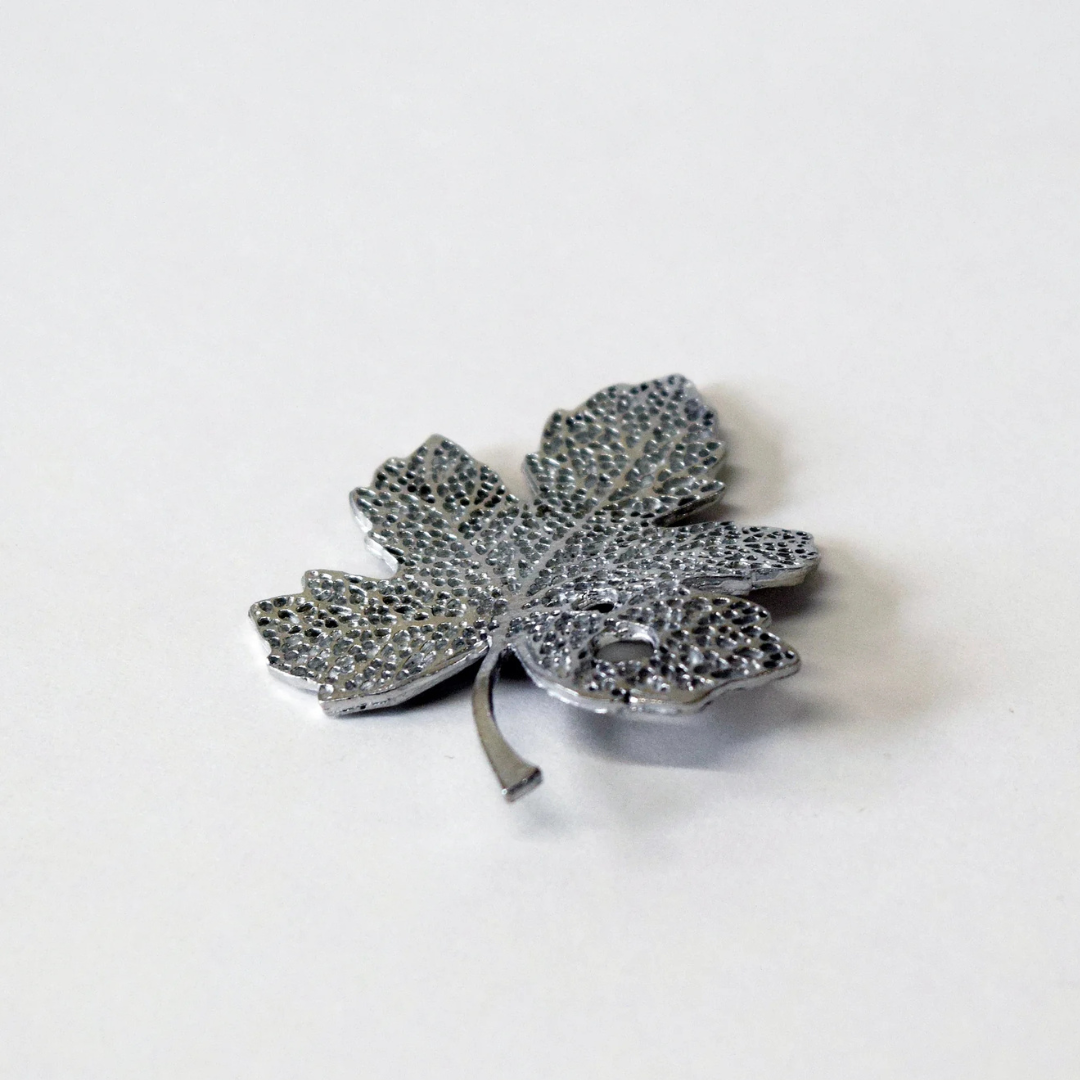 Incense Stick Holder - Silver Maple Leaf