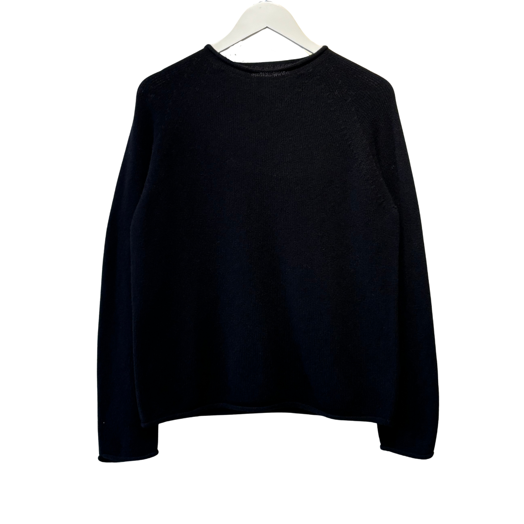 Plain Superfine Sweater - Black