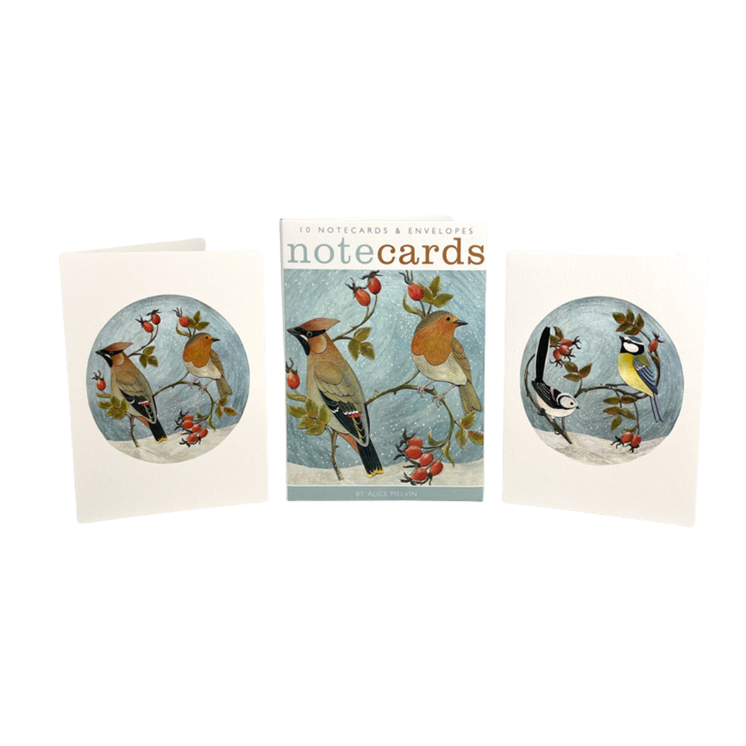 Set of 10 illustrated notecards and envelopes.