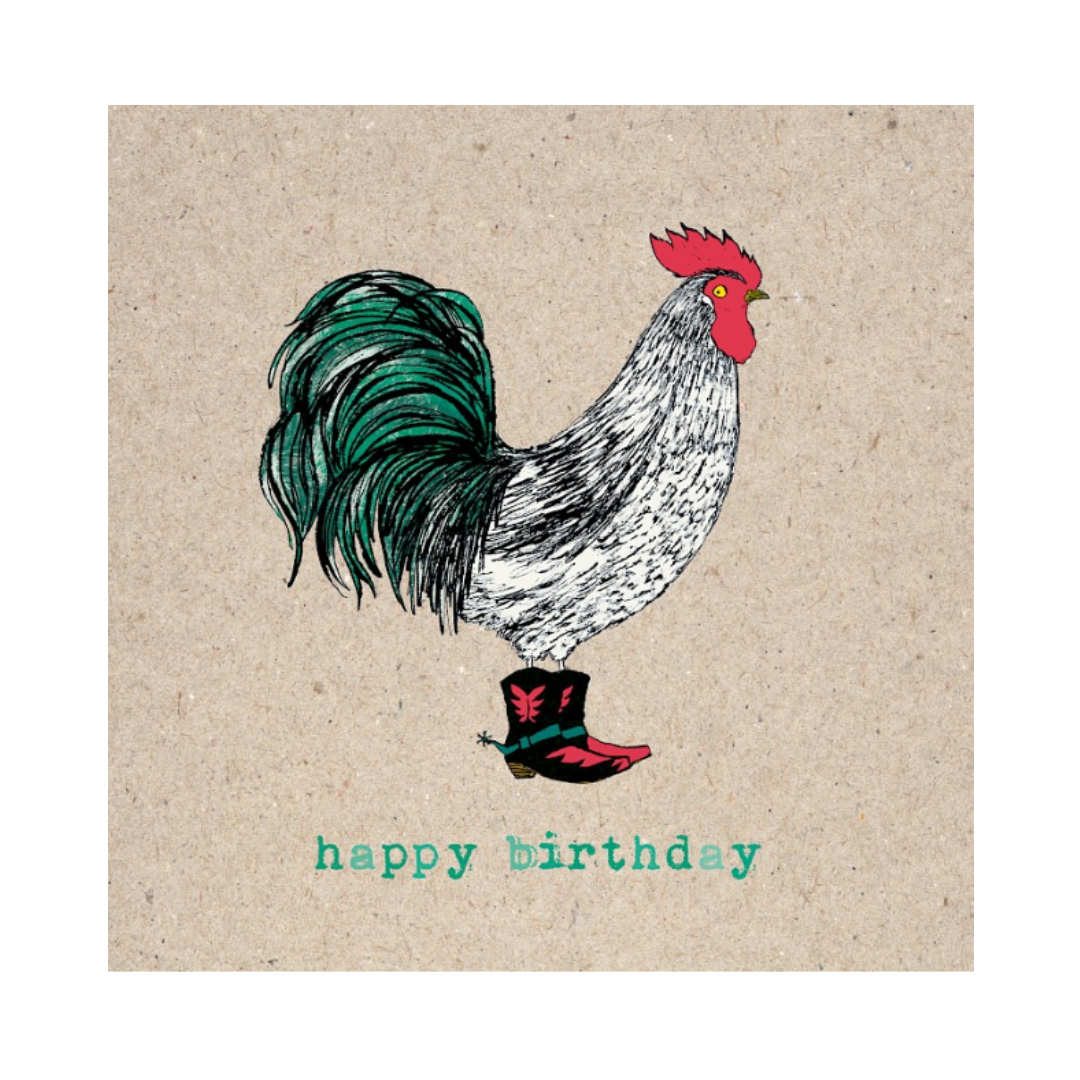 Birthday Card - Rooster Dude