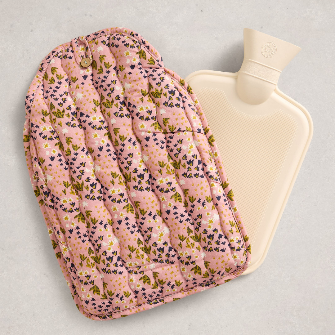 Reversible Hot Water Bottle - Green Multi