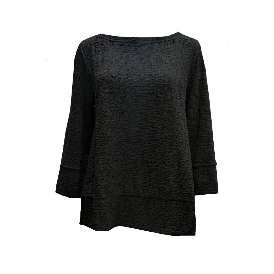 Febbraio J Jumper - Crinkle Nero