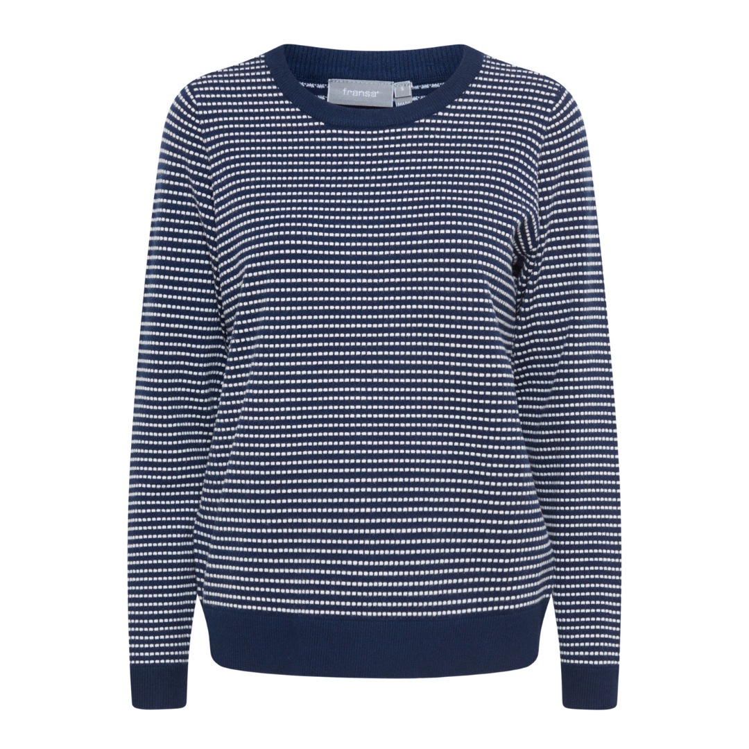 Fransa Clara Pullover Peacoat Mix The Longship