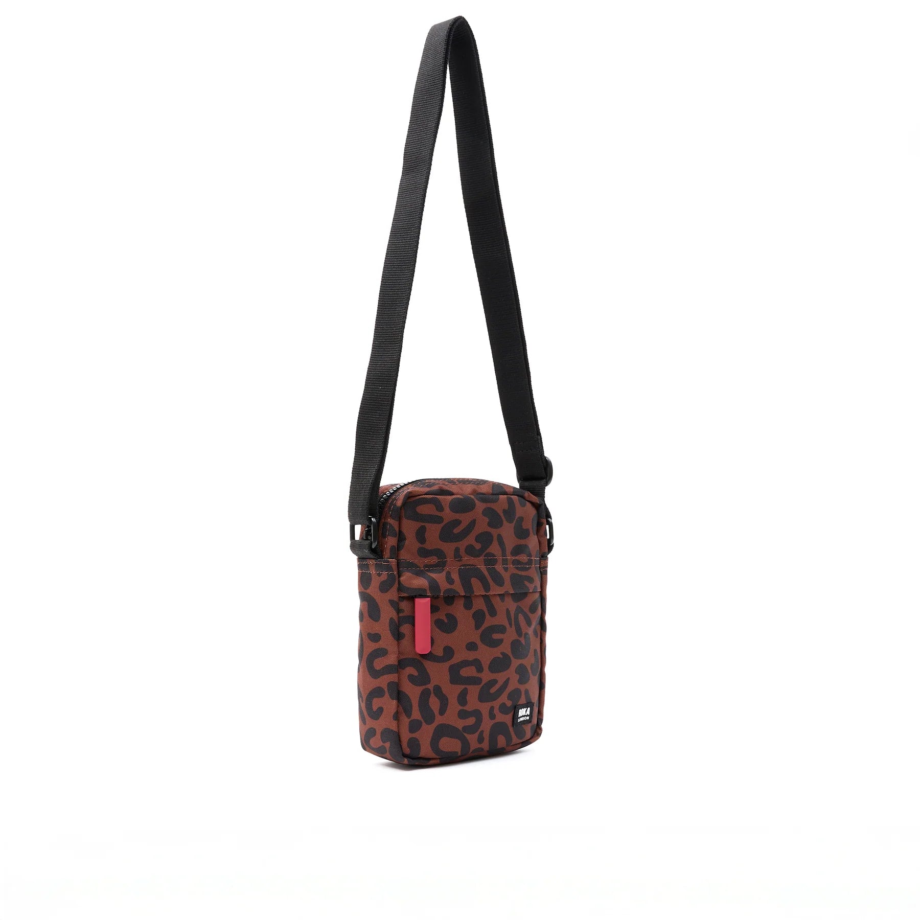Bond Pocket Recycled Canvas Crossbody  - Scarlet Leopard