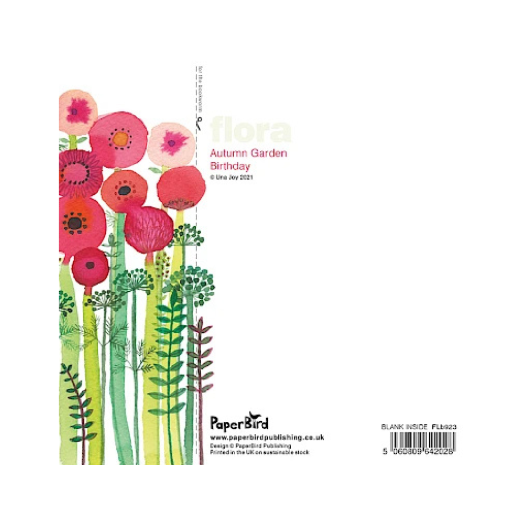 Birthday Card - Autumn Garden