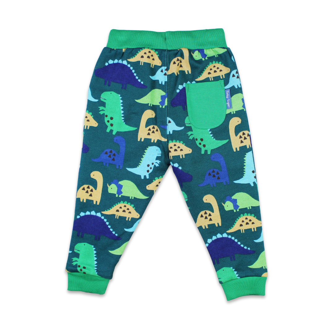 Organic Tonal Dinosaur Print Joggers
