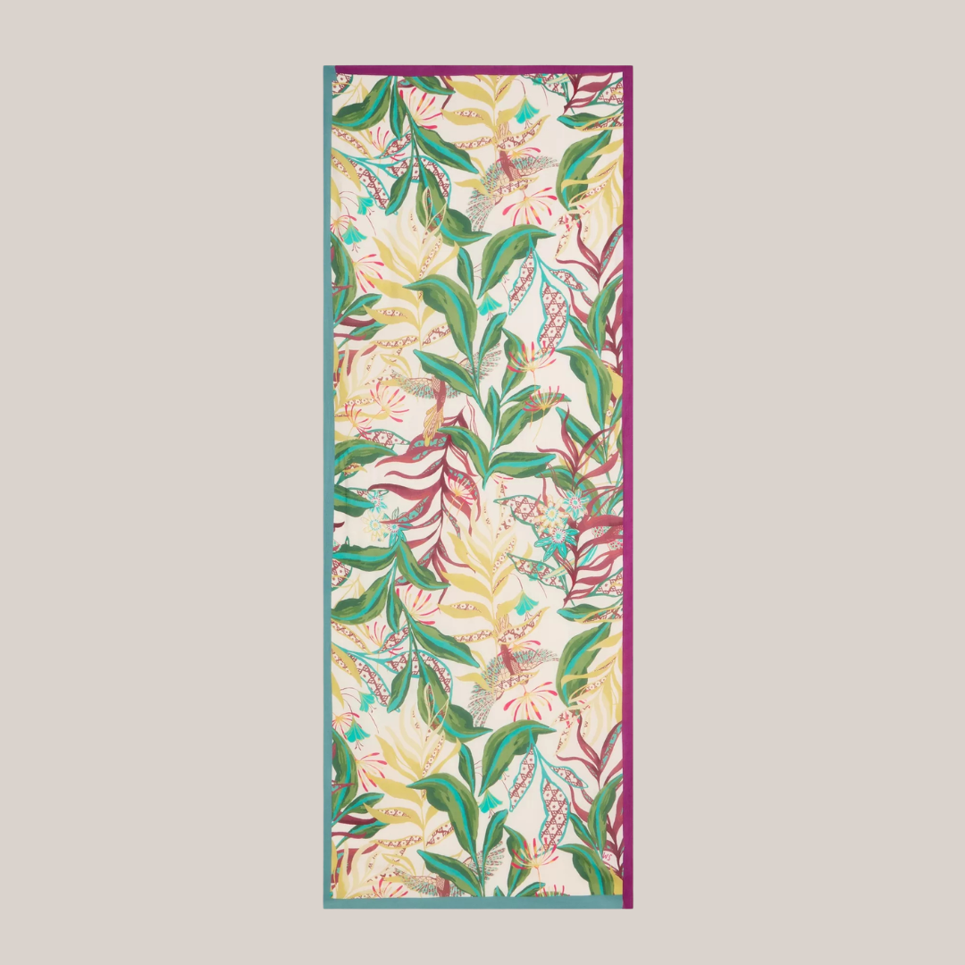 Floral patterned scarf 