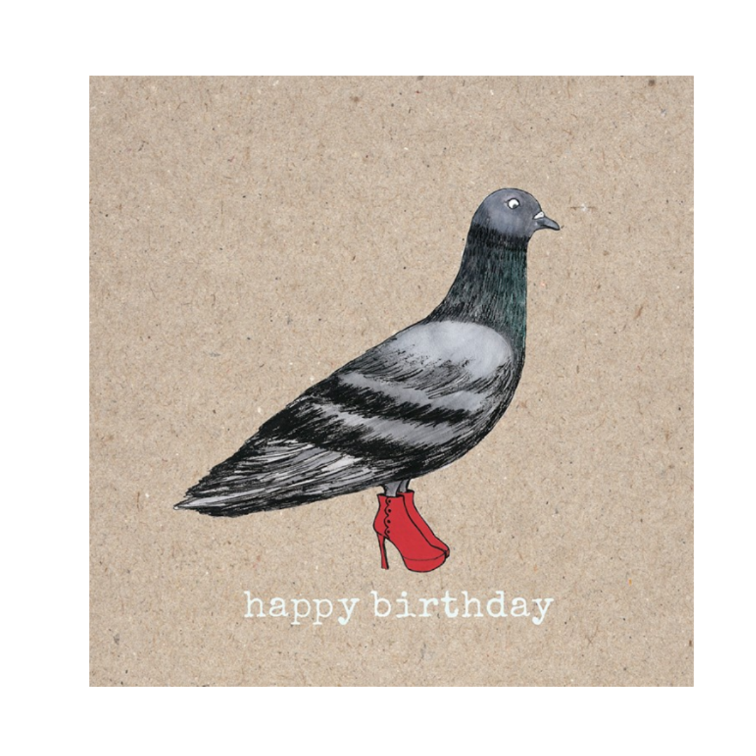 Birthday Card - Pigeon Heels