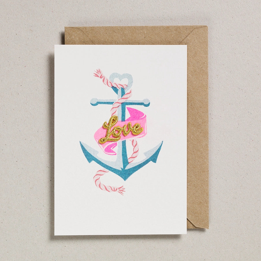 Valentines Patch Card - Anchor