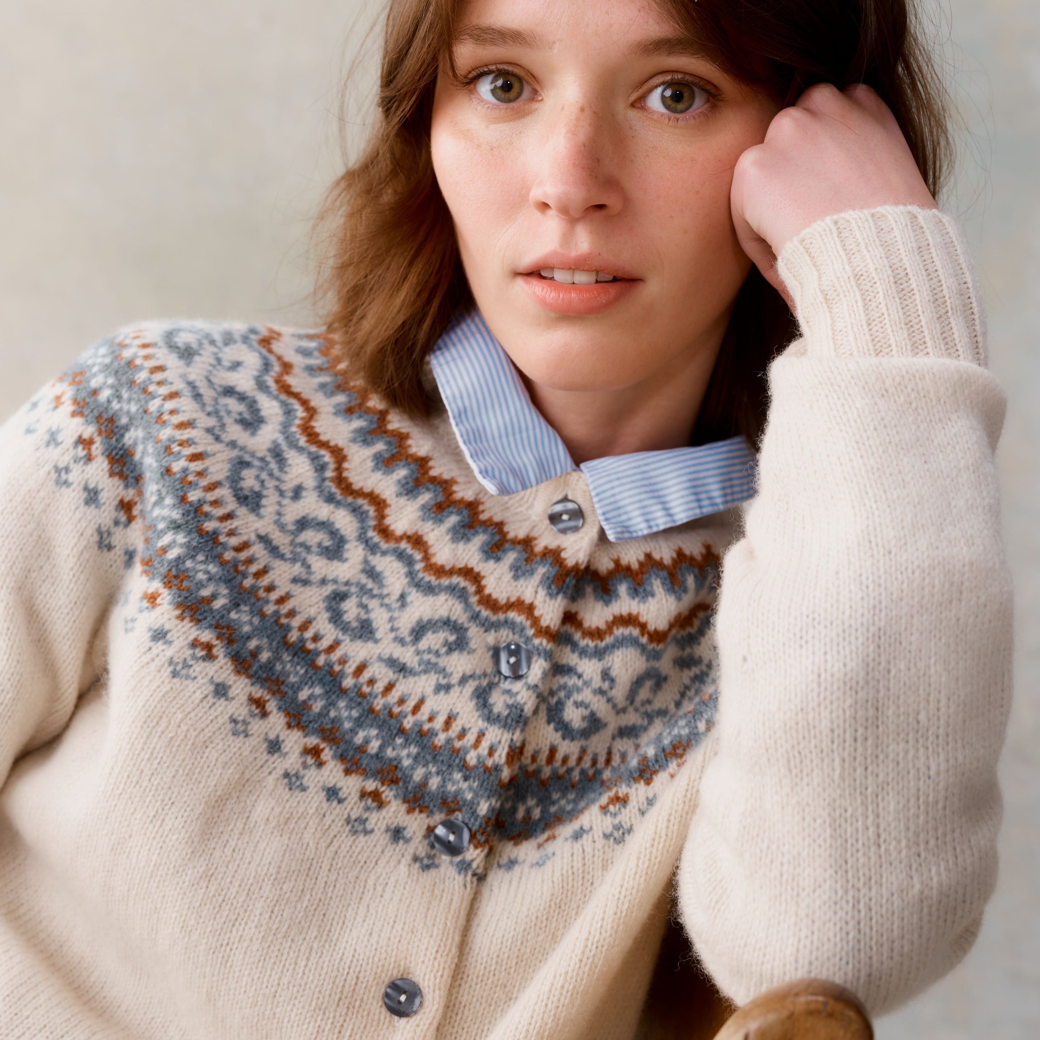 Faille Ribbon Cardigan - Vanilla