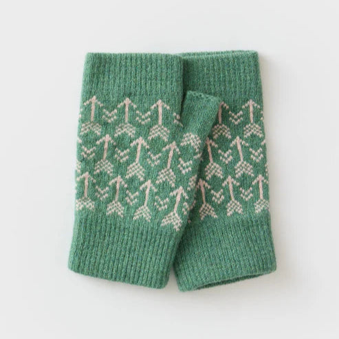 Fingerless Mittens Arrow - Willow and Seashell