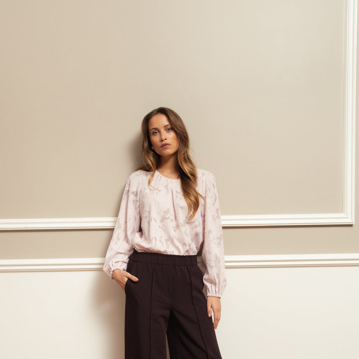 Mera Blouse - Pale Mauve