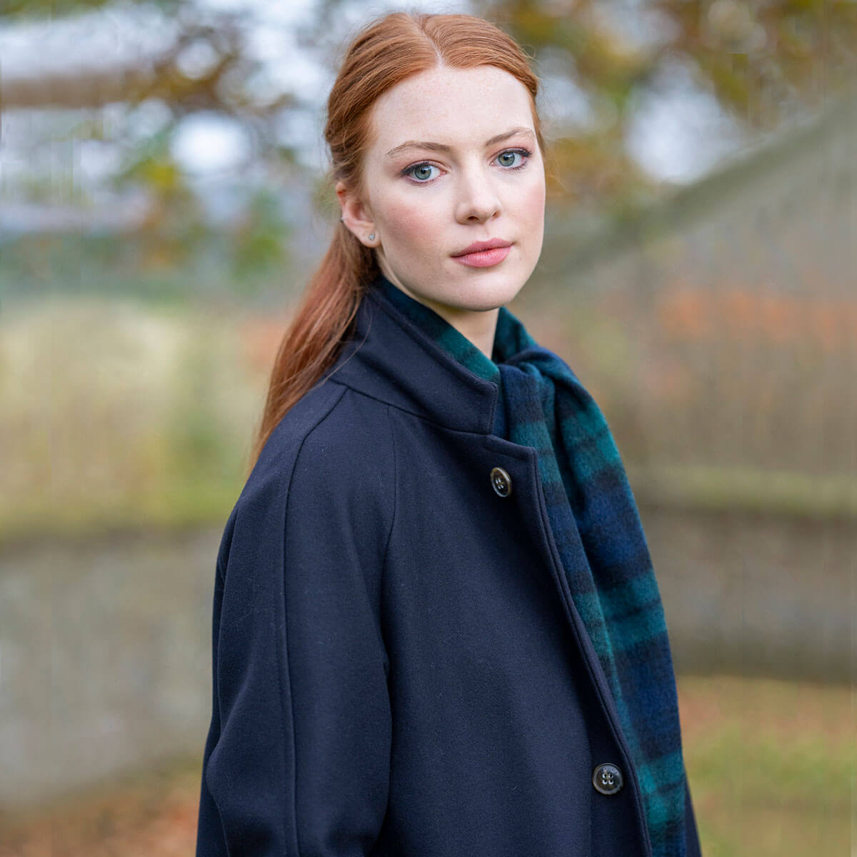 Beau Luxury Cashmere Scarf - Black Watch Modern