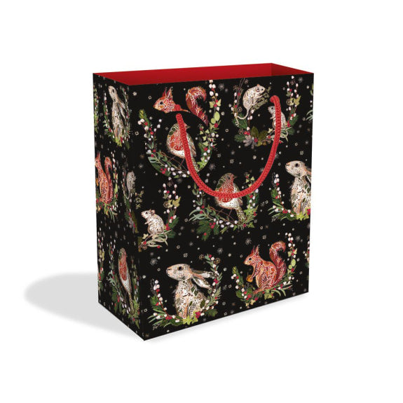 Gift Bag - Woodland Wreaths - Medium