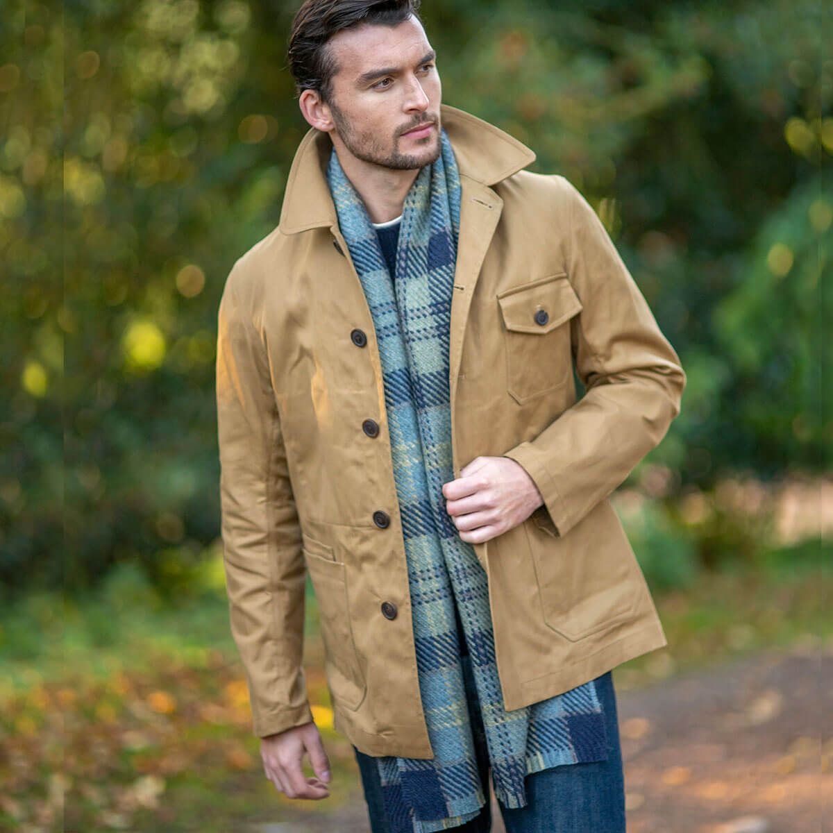 Fearne British Wool Stole - Lochaber Sky