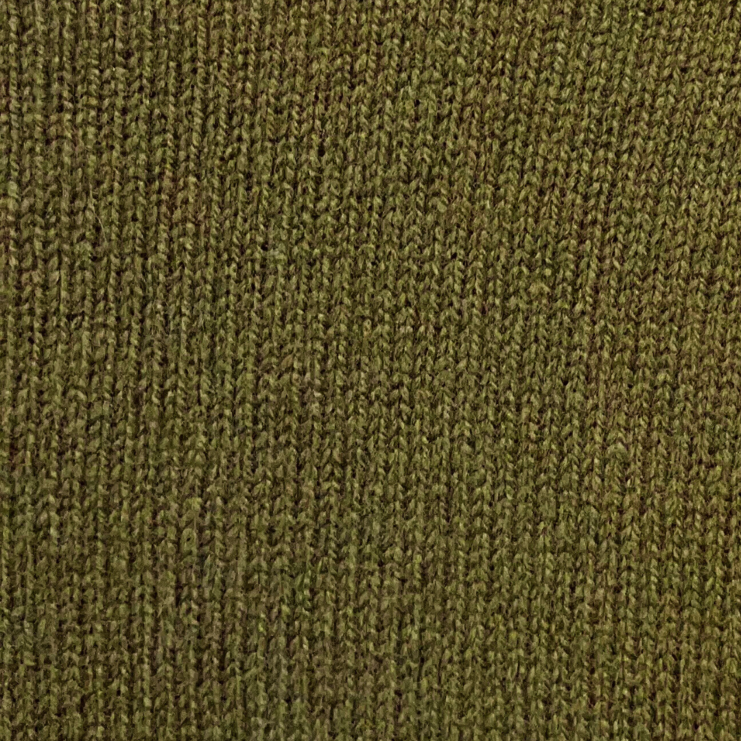 Plain Superfine Sweater - Olive Dun