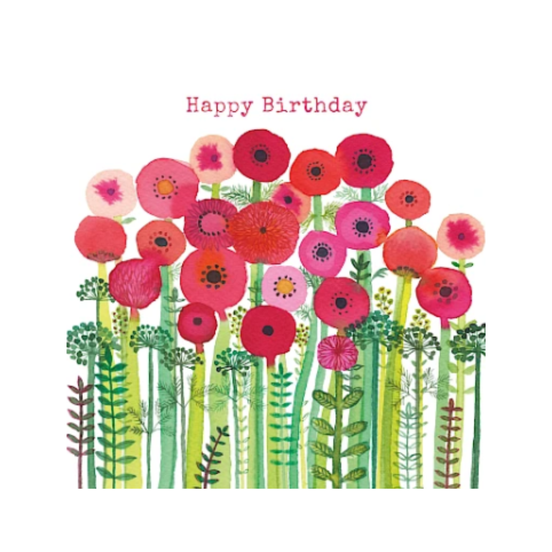 Birthday Card - Autumn Garden