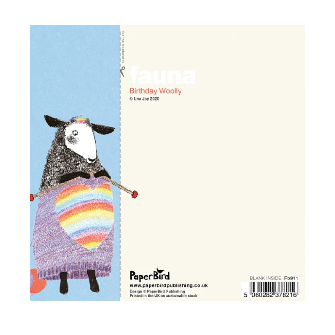 Birthday Card - Wooly Sheep