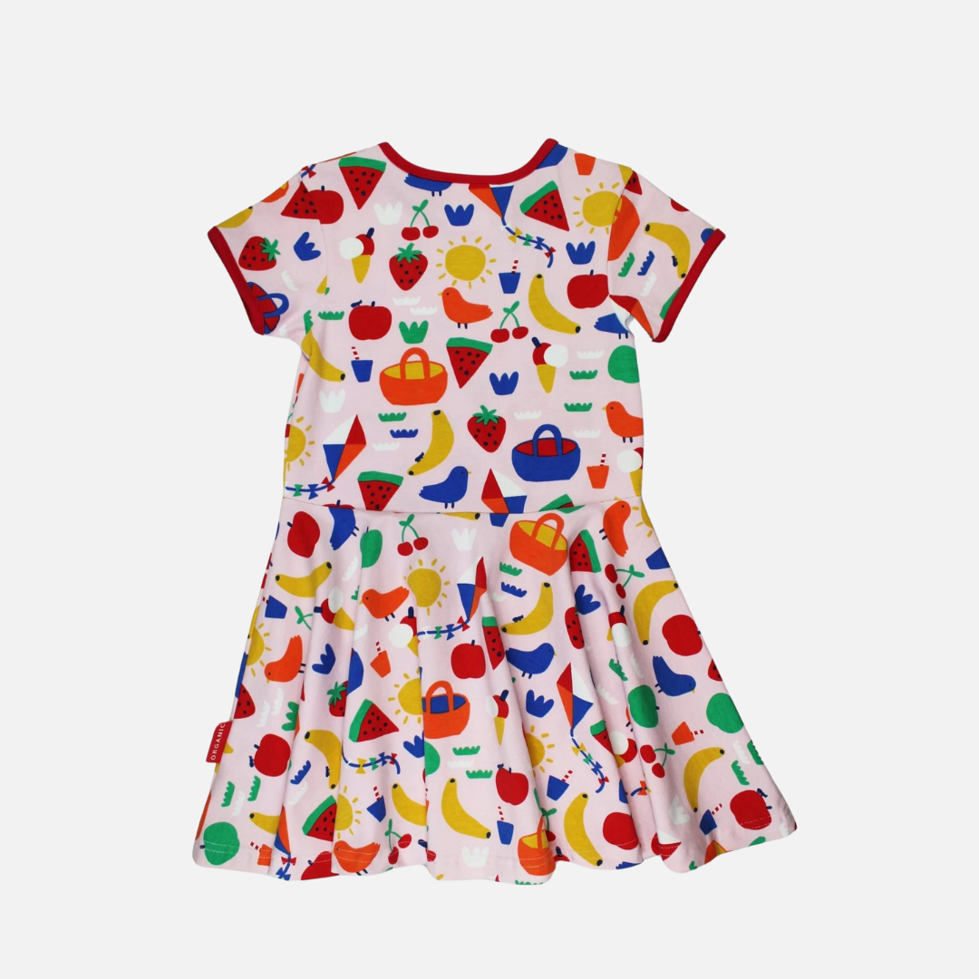 Picnic Short Sleeved Skater  Dress