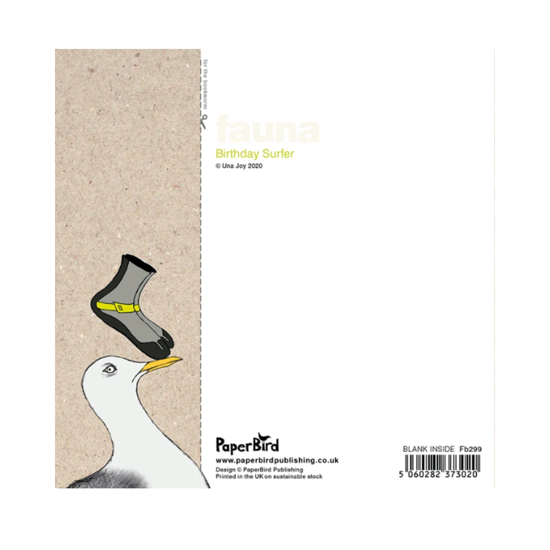 Birthday Card - Seagull Surfer