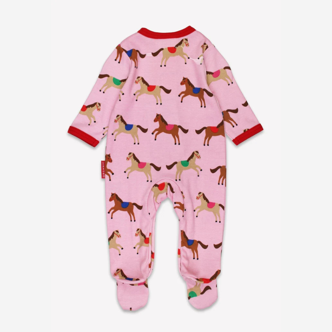 Sleepsuit - Pink Horse & Pony Print